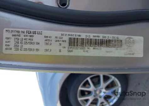 2016 Dodge Journey R/T Rallye z USA, uszkodzony, nr VIN 3C4PDDEG2GT183933